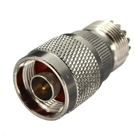 Alloy Steel N Male Plug To UHF Female Jack RF Adapter Connector