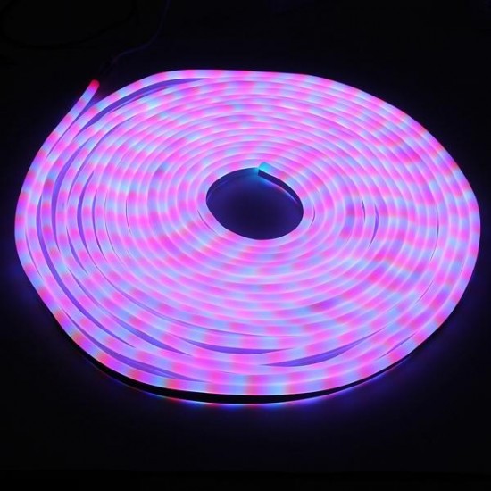 10M 2835 LED Flexible Neon Rope Strip Light Xmas Outdoor Waterproof 110V