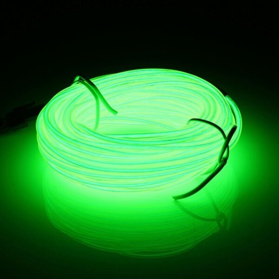 10M EL LED Flexible Soft Tube Wire Neon Glow Car Rope Strip Light Xmas Decor DC12V