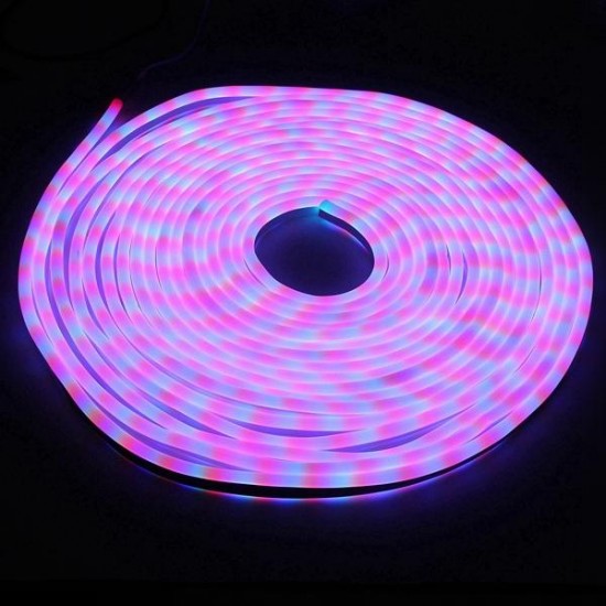 15M 2835 LED Flexible Neon Rope Strip Light Xmas Outdoor Waterproof 220V