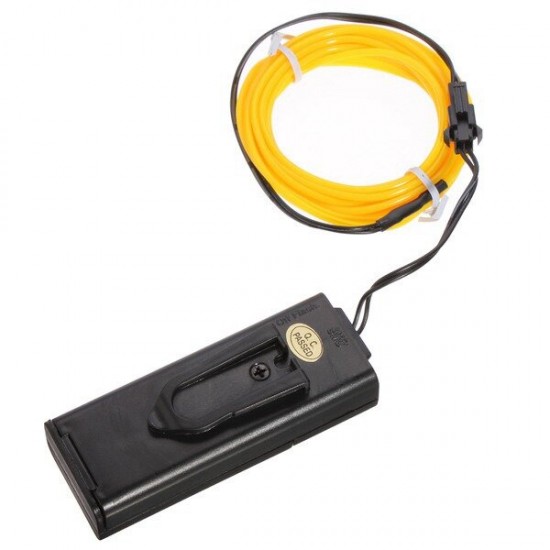 1M 10 colors 3V Flexible Neon EL Wire Light Dance Party Decor Light Battery Powered Controller