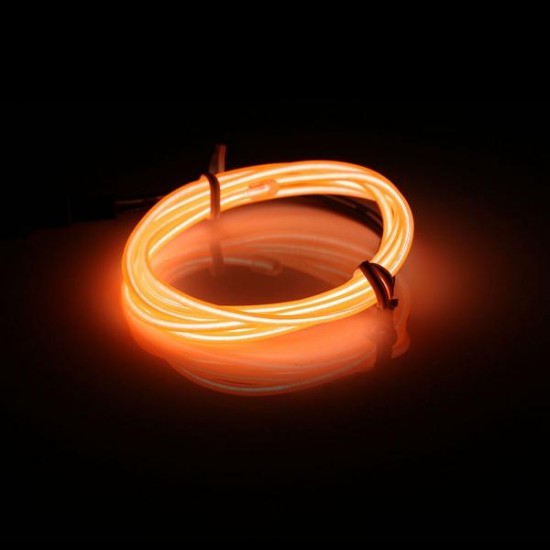 1M EL Led Flexible Soft Tube Wire Neon Glow Car Rope Strip Light Xmas Decor DC 12V