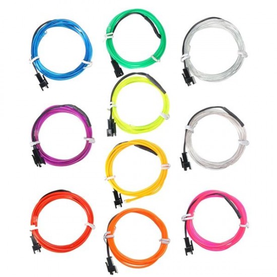 1M EL Led Flexible Soft Tube Wire Neon Glow Car Rope Strip Light Xmas Decor DC 12V 1M EL Led Flexible Soft Tube Wire Neon Glow Car Rope Strip Light Xmas Decor DC 12V
