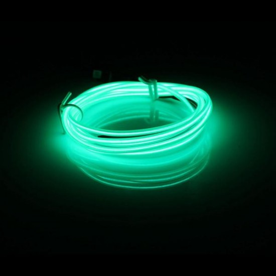 1M EL Led Flexible Soft Tube Wire Neon Glow Car Rope Strip Light Xmas Decor DC 12V