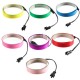 1M Electroluminescent Tape EL Wire Glowing LED Rope Flat Strip Light with AA Battery Box 3V