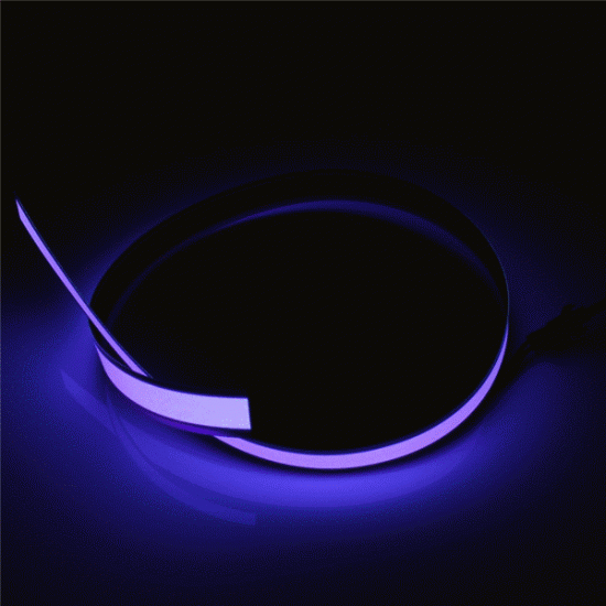 1M Electroluminescent Tape EL Wire Glowing LED Rope Flat Strip Light with AA Battery Box 3V 1M Electroluminescent Tape EL Wire Glowing LED Rope Flat Strip Light with AA Battery Box 3V