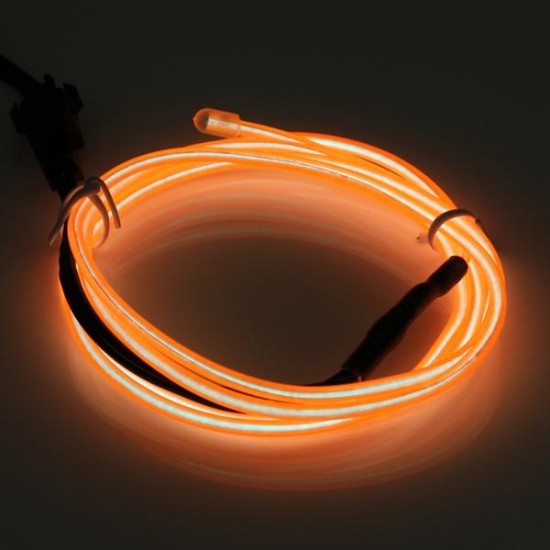 1M USB Flexible EL Wire Neon LED Strip Light Glow Rope Tube Party Decoration with Inverter 5V