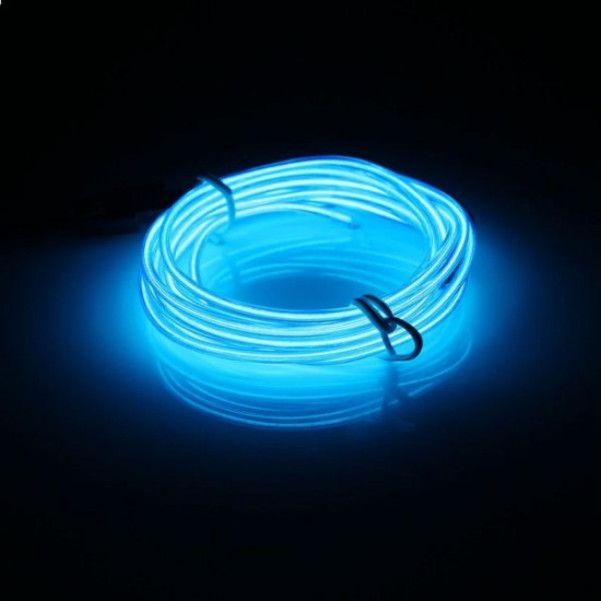 2M EL Led Flexible Soft Tube Wire Neon Glow Car Rope Strip Light Xmas Decor DC 12V 2M EL Led Flexible Soft Tube Wire Neon Glow Car Rope Strip Light Xmas Decor DC 12V