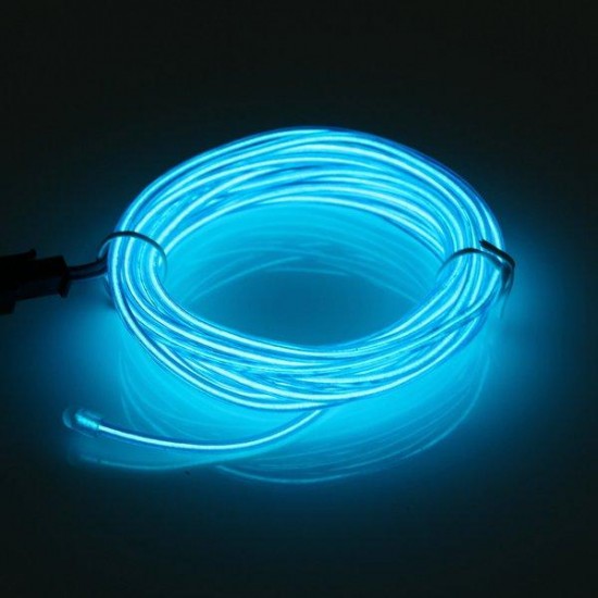 2M Single Color 5V USB Flexible Neon EL Wire Light Dance Party Decor Light