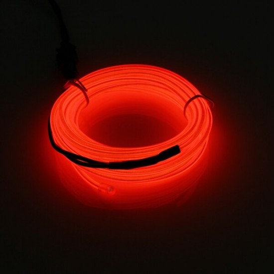 3M Single Color 5V USB Flexible Neon EL Wire Light Dance Party Decor Light