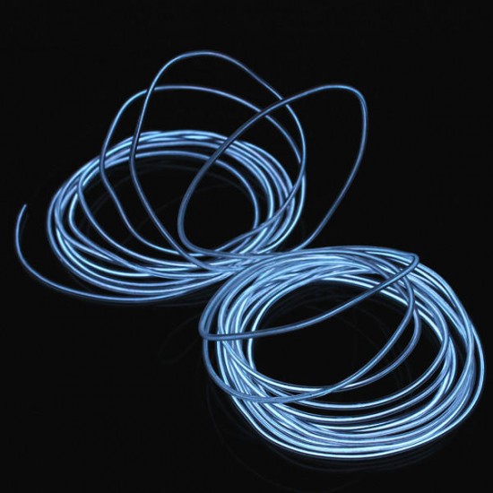 5M 12V Flexible Neon EL Wire Light Summer Dancing Party LED Strip Light