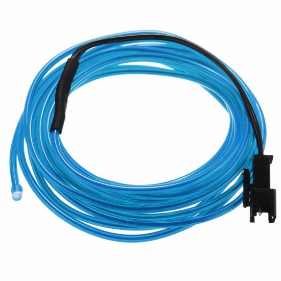 5M 8 Colors Flexible Bendable Neon EL Wire Strip Light for Dance Party Decor DC12V