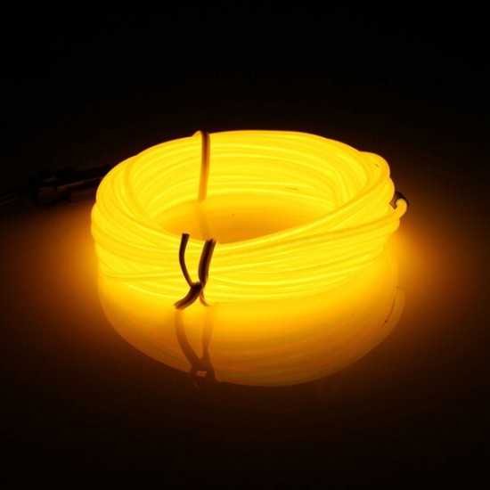 5M EL Led Flexible Soft Tube Wire Neon Glow Car Rope Strip Light Xmas Decor DC 12V 5M EL Led Flexible Soft Tube Wire Neon Glow Car Rope Strip Light Xmas Decor DC 12V