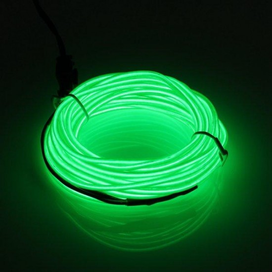 5M Single Color 5V USB Flexible Neon EL Wire Light Dance Party Decor Light