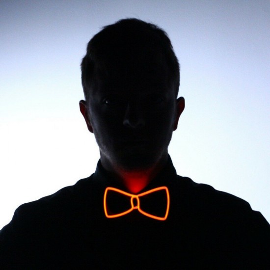 Battery Powered LED Light Up EL Mens Bow Tie Necktie for Halloween Wedding Party DC3V Battery Powered LED Light Up EL Mens Bow Tie Necktie for Halloween Wedding Party DC3V