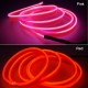 DC12V 5M Flexible Neon EL Wire LED Strip Light Car Interior Decoration Lamp + Driver