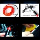 DC12V 5M Flexible Neon EL Wire LED Strip Light Car Interior Decoration Lamp + Driver