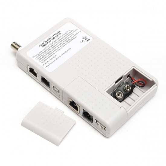 4 In 1 Network Cable Tester RJ45/RJ11/USB/BNC LAN Cable Cat5 Cat6 Wire Tester