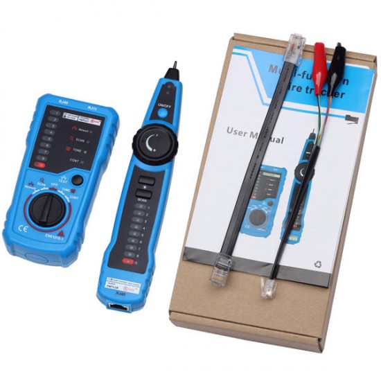 FWT11 RJ11 RJ45 Wire Tracker Tracer Telephone Ethernet LAN Network Cable Continuity Tester Detector FWT11 RJ11 RJ45 Wire Tracker Tracer Telephone Ethernet LAN Network Cable Continuity Tester Detector