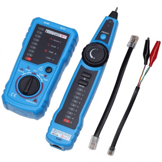 FWT11 RJ11 RJ45 Wire Tracker Tracer Telephone Ethernet LAN Network Cable Continuity Tester Detector FWT11 RJ11 RJ45 Wire Tracker Tracer Telephone Ethernet LAN Network Cable Continuity Tester Detector