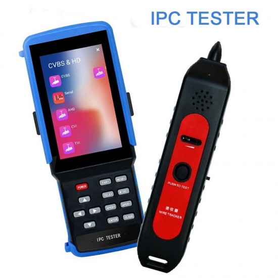 IPC-9310S 4inch Display 4K H265 IP 8MP CVI 8MP TVI 5MP AHD CCTV Camera Video Test Professional Testing Tools with Cable Test