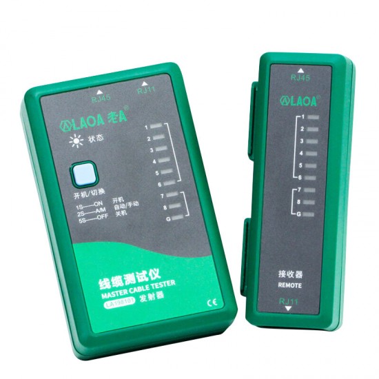 LA198101 RJ11/RJ45 Network Tester Cable Testing Telephone Line Detection LA198101 RJ11/RJ45 Network Tester Cable Testing Telephone Line Detection