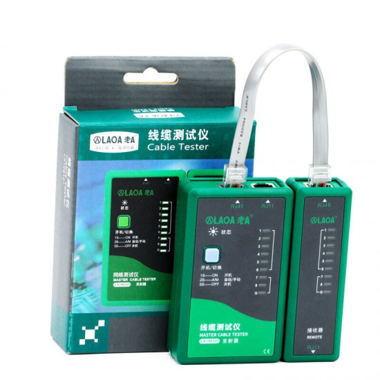 LA198101 RJ11/RJ45 Network Tester Cable Testing Telephone Line Detection LA198101 RJ11/RJ45 Network Tester Cable Testing Telephone Line Detection