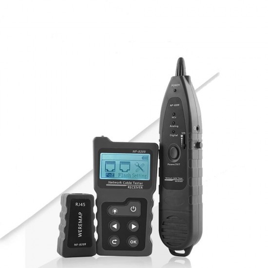 Multifunctional LCD Network Cable Tester Wire Tracker POE Checker Inline PoE Voltage and Current Tester with Cable Tester with Illuminate Function Multifunctional LCD Network Cable Tester Wire Tracker POE Checker Inline PoE Voltage and Current Tester with Cable Tester with Illuminate Function