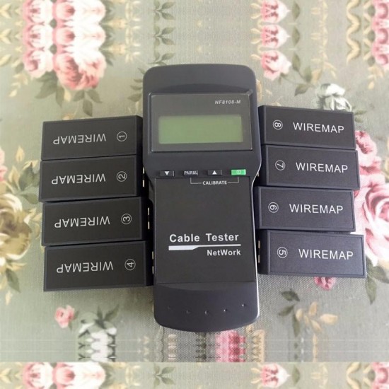 NF8108-M Network Cable Tester Meter Length8 remote units Cat5E/ 6E UTP STP CAT5 RJ45 NF8108-M Network Cable Tester Meter Length8 remote units Cat5E/ 6E UTP STP CAT5 RJ45
