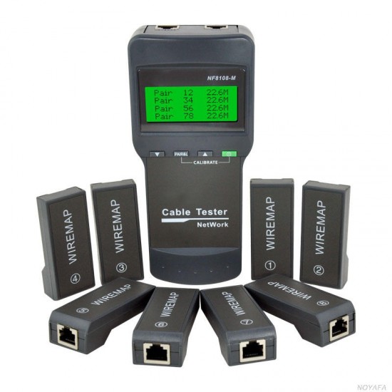 NF8108-M Network Cable Tester Meter Length8 remote units Cat5E/ 6E UTP STP CAT5 RJ45 NF8108-M Network Cable Tester Meter Length8 remote units Cat5E/ 6E UTP STP CAT5 RJ45