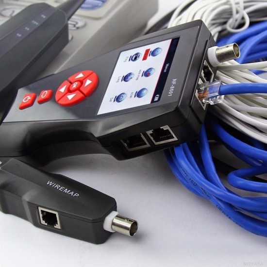 New NF-8601 Multifunctional Network Cable Tester LCD Cable length Tester Breakpoint Tester