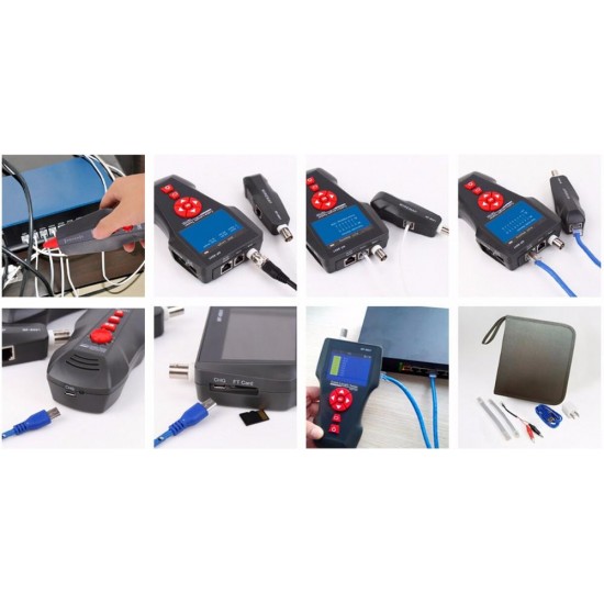 New NF-8601 Multifunctional Network Cable Tester LCD Cable length Tester Breakpoint Tester New NF-8601 Multifunctional Network Cable Tester LCD Cable length Tester Breakpoint Tester