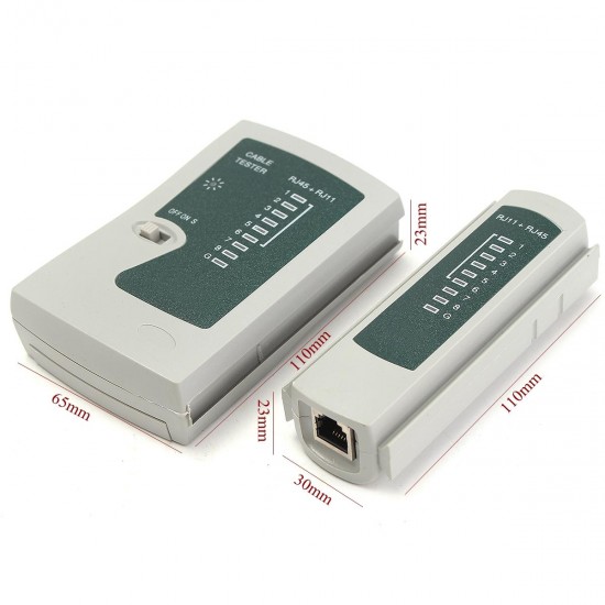 RJ45 CAT6 CAT5e RJ11 Network Ethernet LAN PC Wire Cable Tester Testing Tool RJ45 CAT6 CAT5e RJ11 Network Ethernet LAN PC Wire Cable Tester Testing Tool