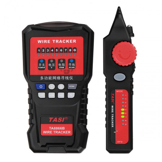 TA8866B Multi-functions Network Wire Tester Detector Line Finder Network Cable Tester