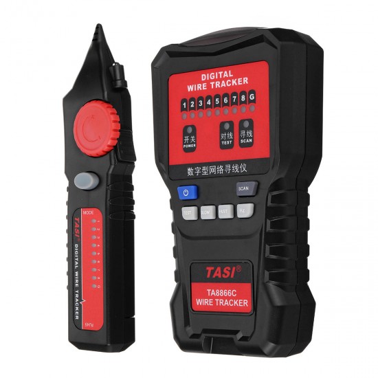 TA8866C Line Finder Network Cable Tester Telephone Line Checker