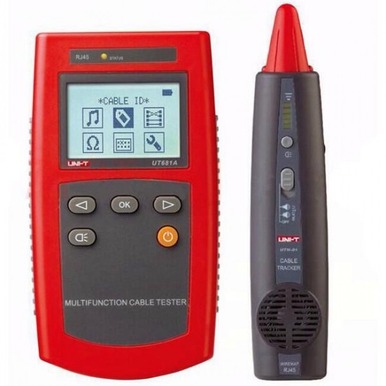 UT681A Portable Network Tester Multi-Function Cable Finder with Loop Resistance Test and Wire Sequence Scanning UT681A Portable Network Tester Multi-Function Cable Finder with Loop Resistance Test and Wire Sequence Scanning