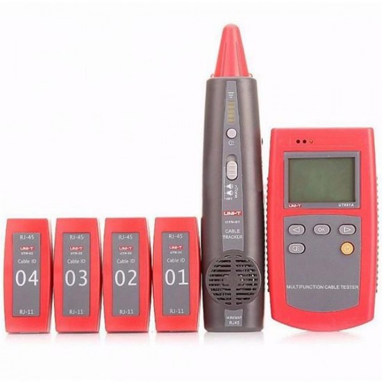 UT681A Portable Network Tester Multi-Function Cable Finder with Loop Resistance Test and Wire Sequence Scanning