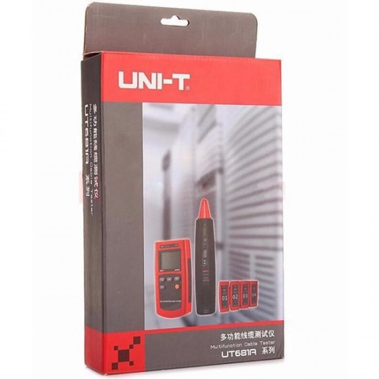 UT681A Portable Network Tester Multi-Function Cable Finder with Loop Resistance Test and Wire Sequence Scanning