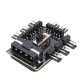 1 to 8 3Pin Fan Hub PWM Molex Splitter PC Mining Cable 12V 4P Power Supply Cooler Cooling Speed Controller Adapter