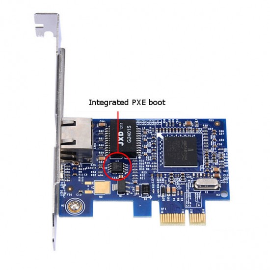 10/100/1000Mbps PCI-E Diskless Network Card 5751-S Broadcom Gigabit Network Card Supports ROS ESXi5.5