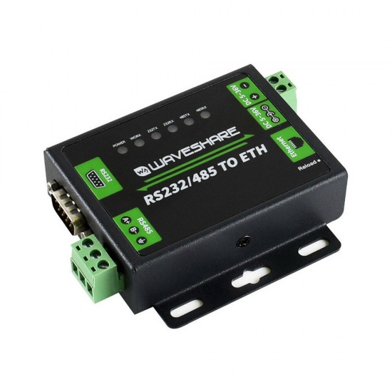 Dual Serial Port Ethernet Bidirectional Transparent Transmission RS232/485 to Network Module RJ45 RS232/485 TO ETH