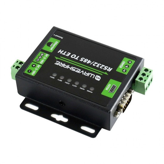 Dual Serial Port Ethernet Bidirectional Transparent Transmission RS232/485 to Network Module RJ45 RS232/485 TO ETH