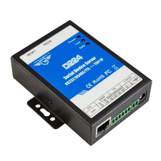 D224 Serial Server 485/232/TTL to TCP/IP Serial PLC Remote Monitoring Download Converter D224 Serial Server 485/232/TTL to TCP/IP Serial PLC Remote Monitoring Download Converter