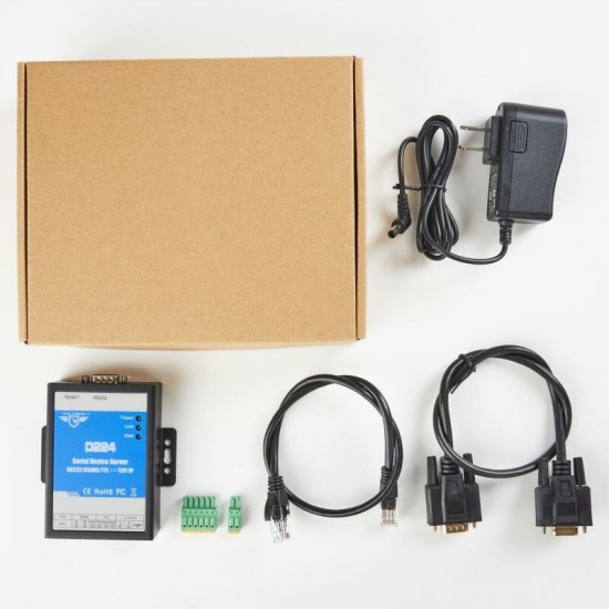 D224 Serial Server 485/232/TTL to TCP/IP Serial PLC Remote Monitoring Download Converter D224 Serial Server 485/232/TTL to TCP/IP Serial PLC Remote Monitoring Download Converter