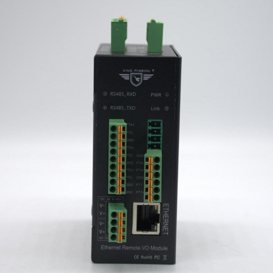 M340T 8RTD+1RS485+1Rj45 M340T Ethernet Data Acquisition Module 8 RTD Inputs TCP IO Module Temperature Monitoring