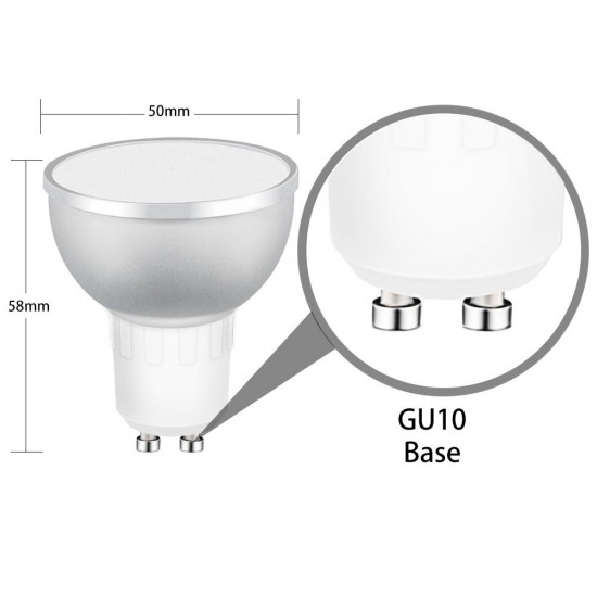 ZigBee graffiti smart home seven color LED light bulb rgbcw 5W GU10 suitable for Philips hue ZigBee graffiti smart home seven color LED light bulb rgbcw 5W GU10 suitable for Philips hue