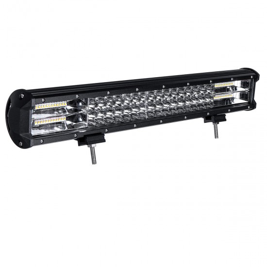 20Inch 288W LED Work Light Bar Combo Beam Driving Lamp 5 Flash Modes White+Amber 10~30V for Off Road SUV ATV Trailer