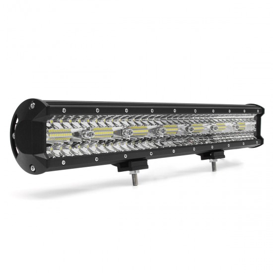 20Inch 420W Tri Row LED Work Light Bars Combo Beam IP68 Waterproof White for 0-30V Off Road SUV Trailer Vehicle