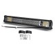 22 Inch 324W 108 LED Work Light Bars Strobe Flashing Lamp White+Amber For Off Road Car Truck 4WD Trailer