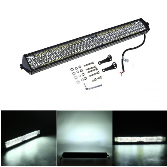 22Inch 80W 3-Row 136LEDs Work Light Bar Driving Fog Lamp For Off Road Pickup ATV